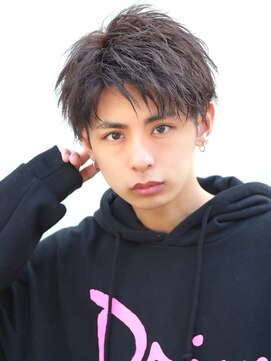 リップス 池袋(LIPPS) ソフトツイスト コンマヘア ワイルドアップバング 国広ツ テクノ