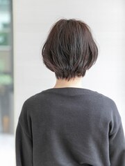切りっぱなしボブ/エアリーロング/美髪/ピンクブラウン/秋葉原