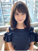 《AFLOATディル 井上紗矢香》似合わせ小顔前髪 ワンカールヘア