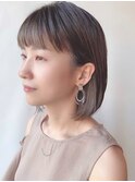 【morio原宿】大人のオシャレボブ　ナチュラルインナーカラー