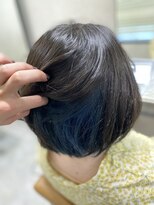 アジールヘア 東上野店(agir hair) インナーカラーブルーカラーイヤリングカラーブリーチカラー