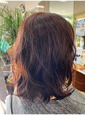 ミディアムパーマスタイル