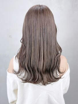 アルバム 銀座(ALBUM GINZA) ミルクティーベージュ_アースカラーくびれヘアツートン_ba373681