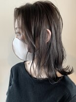 オリンテ バイ レシッド 表参道(orente by rcid)&nbsp;モテ髪セクシーミディブリーチなしカラーグレージュシアーカラー