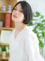 レアワンハナレ センター北美容院(lea/1 HANARE)&nbsp;センター北/髪質改善/シアーグレージュ!ショートマッシュボブb