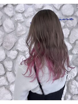 モアナ バイ ヘッドライト 沖縄豊見城店(Moana by HEADLIGHT) Moana【豊見城】#インナーカラー#ピンクカラー#イヤリングカラー