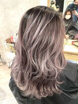 アフィナー(Afinar) シャドウルーツ/ミルクティーピンクアッシュ/レイヤーロング