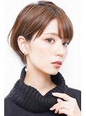 前下がりボブ・ 内巻きワンカール・ ボブショート・暗髪
