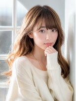 アーダーヘアーサロン 鯖江店(ADER HAIR SALON) 大人可愛いミルクティベージュひし形小顔レイヤー