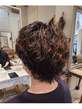 アニュー 蕨店(ANEW) 【Men's 外ハネパーマ】蕨/川口/髪質改善/ヘッドスパ/メンズ