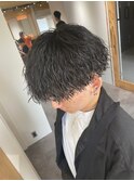 波巻きスパイラルパーマツイストスパイラルパーマスパイラル