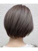 大人ショートボブ丸みショートマッシュショートひし形ショート