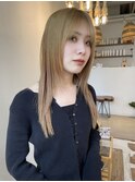 ミルクティーカラー/韓国/髪質改善/レイヤーカット