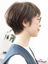 ファチュール(fAture.) 50代60代オリーブグレージュ脱白髪染め愛されミセスショート