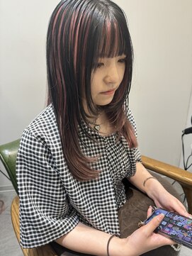 トッカ 仙台東口店(tocca) ピンク X ダークグレー　アンブレラカラー