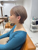 ネイロ 錦糸町(NeiRo)&nbsp;魅力倍増カールセミディシアーカラーダークアッシュショートヘア