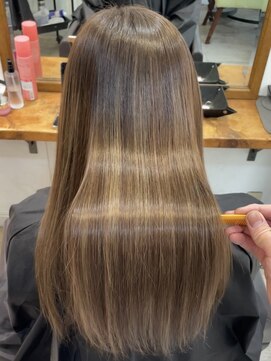 アップ(A+hair) 縮毛矯正髪質改善水素トリートメント酸性ストレート艶髪