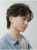 フェザーパーマセンターパートカルマパーマコンマヘア
