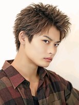 オーシャントーキョー 心斎橋(OCEAN TOKYO WEST)&nbsp;刈り上げなしスパイキーショートブラウンカラーアップバング