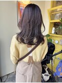 〈浅草 半個室〉レイヤーミディ/くすみラベンダー