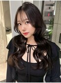 韓国くびれ巻き レイヤーカット 顔周りレイヤー 艶髪 美髪 20代