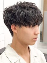 シャドウパーマメンズカットスパイラルパーマツイスパ波巻き
