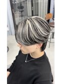 ニュアンスパーマ×ホワイトメッシュ