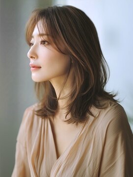 アルトリスト(Altruist Aging×HAIR&SPA) ★ダークアッシュ大人ガーリーボブ着物ミディアムレイヤーカット