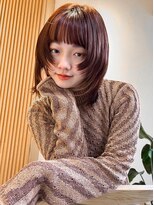 ロンドプロフィール 浦和(Lond profil)&nbsp;顔まわりレイヤー外ハネ韓国風ヘア髪質改善浦和ボブ