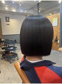 切りっぱなしボブ