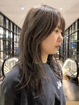 ジアン テラス(GIEN TERRASSE)&nbsp;ロングウルフ/ロングウルフレイヤー/キャラメルベージュ@重里