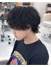 メンズカット+シャドウパーマ ¥9000 (心斎橋/メンズパーマ/眉毛/フェード)