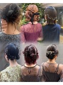 ボブお呼ばれヘアセット