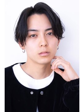 エフエム 明大前(FM) MEN’SHAIR×ナチュラルセンターパート/フェザーパーマ/メンズ