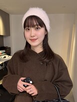 ナループロアポンテ(Nalu pu loa PONTE)&nbsp;ミルクティーベージュカラーココアブラウンミディアムレイヤー