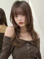 アイトーキョーエス 渋谷(AI TOKYO S) ブリーチなしダブルカラーチョコブラウンハッシュカットレイヤー