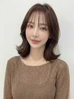 カバーヘア ブリス 上尾西口店(COVER HAIR bliss)&nbsp;シースルー前髪ウルフパーマクラゲカットくびれヘア30代40代A16