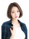 ショートボブ/20代/30代/40代/ワンカール/くびれヘア/小顔