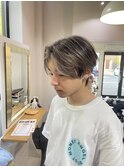 119. センターパート/ハイトーンカラー/似合わせ/ツヤ感