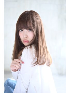 ジャップ(Jap) シルバーベージュ×ストレートスタイル