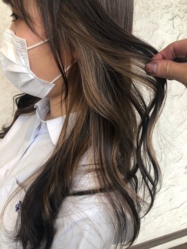 ダブル(W) インナーカラー☆ダークブラウン