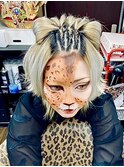 ◆2021◆ハロウィンメイク＋ヘアセット(^^)『可愛い系半女豹♪』