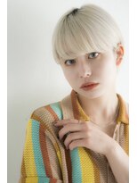ミエルヘアーエスト 新宿店(mielhair est)&nbsp;ホワイトカラー×マッシュショート【新宿】
