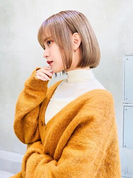 エイミー(Aimee) Aimee 町田 マロンベージュ×愛されボブ