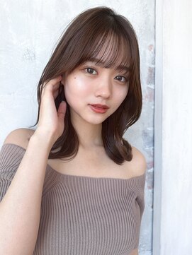 アフロート ルヴア(AFLOAT RUVUA) るなstyle 韓国風くびれヘア 10代20代30代 シースルー 新宿