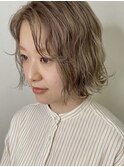 柔らかベージュ×ボブ◎【いわき】