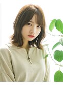 大人可愛い20代30代40代小顔ヘア原宿表参道グレージュカラーボブ