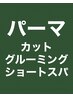 【G】●カット+グルーミング+パーマ（またはアイロンパーマ）＋ショートスパ