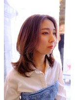 インプレッション(impression produced by LA’BO)&nbsp;【札幌/impression佐藤】透明感ハイライトカラー/くびれレイヤー