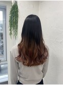 グラデーションカラーピンクベージュデザインカラー